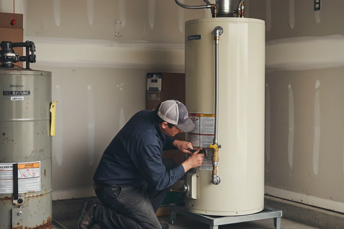 Water heater and shutoff valve replacement in Phoenix